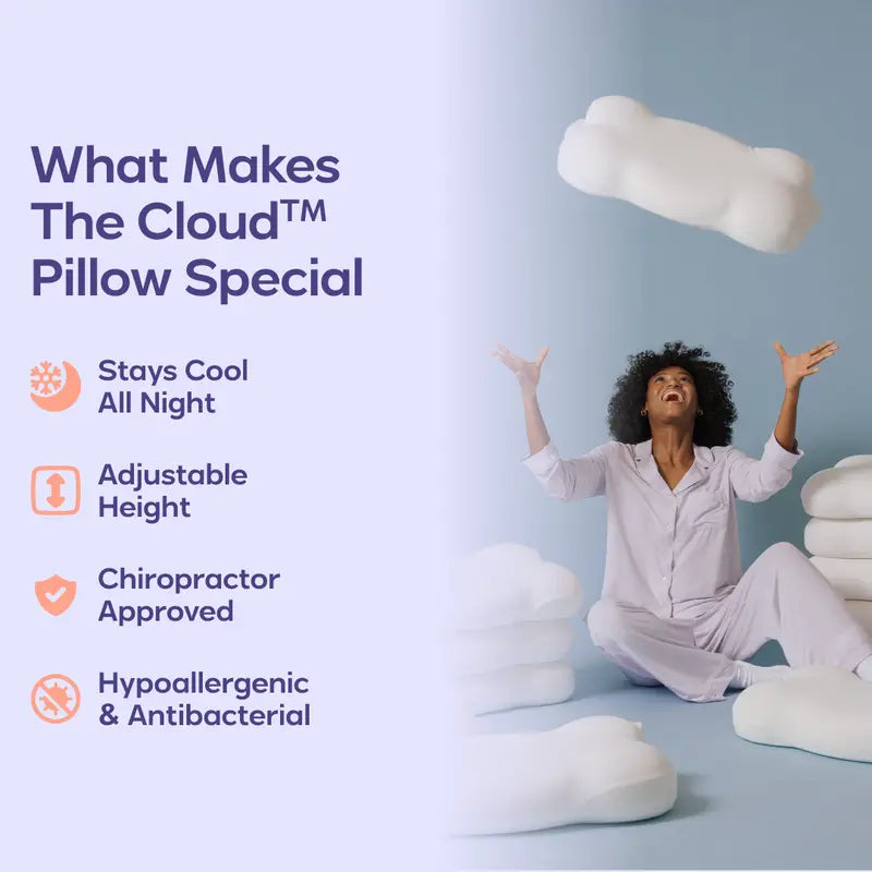 Mellow Sleep | CloudAlign Pillow + Free Cooling Pillowcase